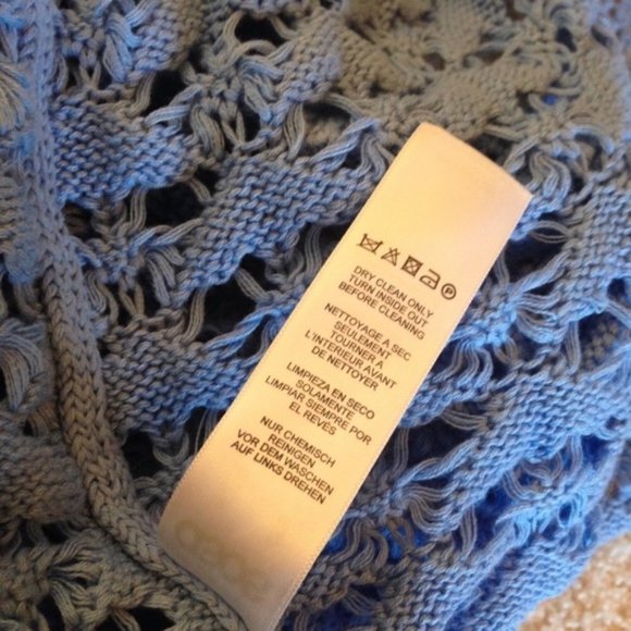 Asos crochet lace knit shawl cardigan flowy boho bohemian festival trendy - Picture 5 of 5